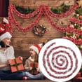 thumbnail image 2 of Christmas Tinsel Garland, Red and White Christmas Tree Garland Decorations, Metallic Tinsel Glitter Twist Garlands, Hanging Streamers for Indoor Xmas Holiday Decor, 1 Pcs, 3.5 In x 6.6 Ft, 2 of 6
