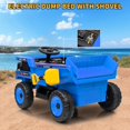 thumbnail image 3 of 12V Ride On Dump Truck for Kids Electric Ride On Car Toy Toddlers 4 Wheeler Construction Vehicles with Remote Control, Dump Bed, Shovel, LED Lights, Music, for Kids 3-8, 3 of 6
