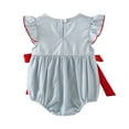 thumbnail image 4 of Sopiago Baby Fourth of July Outfit Girl Fourth of July Bubble Romper Independence Day Toddler Baby Girl Clothes Light Blue,18-24 Months, 4 of 7