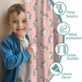 thumbnail image 3 of Blackout Kids Curtains,Pink Cartoon Unicorn Heart Star Pattern Childrens Insulated Curtains Set Of 2,Bedroom Essentials,Toddler Room Decor 42"x54", 3 of 5