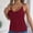 Wine, variant on LYEAA Soft Womens Tank Top Cami Spaghetti Strap Knit Loose Summer Casual Beach Camisole Solid V Neck Sleeveless Metal Buckle Breathable Fashion Ladies Pullover Shirts Red M