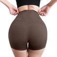 thumbnail image 2 of Only Moment Women's Summer Sweat Shorts Blended Fabric 2 Pockets 7/8 Athletic Pants with Drawstring for Golf Travel Casual Womens Yoga Shorts Brown,S, 2 of 9