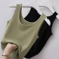 thumbnail image 2 of 2024 New Women T-Shirt Tees Tops Vest Solid Knited Tank TopCasual Summer Plain Slim Fit Sleeveless Women Vest Casual Fashion, 2 of 5
