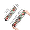 thumbnail image 4 of Rateoe Roses Mixed Zebra 1 Pattern Quarter Crew Socks,Toe Seamed Ankle Socks,Cotton Cushioned Breathable Athletic Crew Sports Socks, 4 of 7