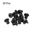 thumbnail image 3 of 20Pcs T Shape Rubber Grommet Mount Dia 4mm ID 2mm H 6mm Black Seal Protection Cable Grommets Cable Pipe, 3 of 5