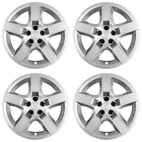 17' Screw-on Silver Wheel Cover Hubcaps for 2007-2010 Pontiac G6