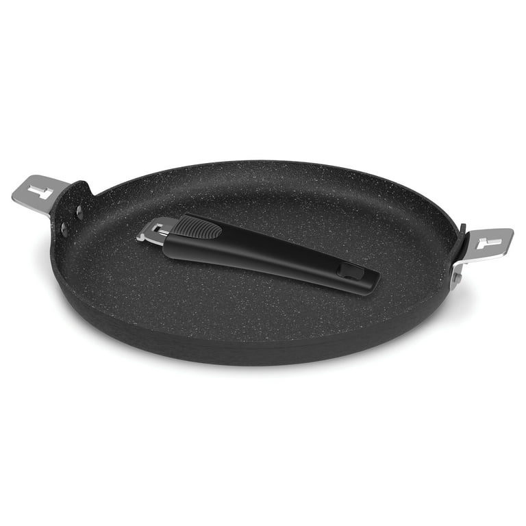 The Rock 9 Inch Fry PanSquare Dish with T Lock Detachable Handle