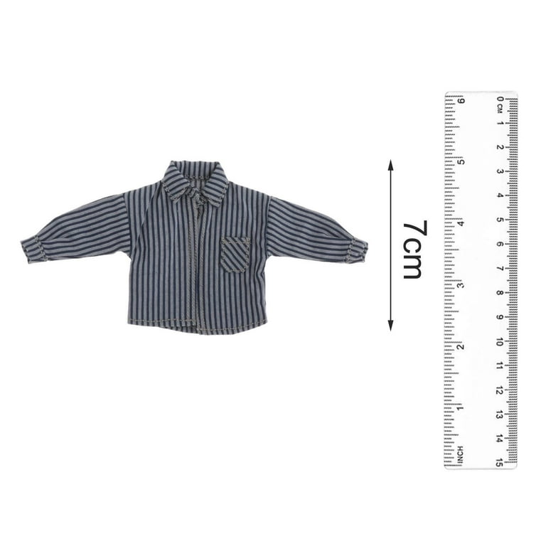 1/12 Scale Shirt Mini Clothing Durable Trendy Portable Soft