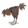 thumbnail image 1 of Home Decor Pecking Rooster Iron Planter, 1 of 2