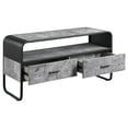 thumbnail image 3 of ACME Raziela Storage TV Stand in Concrete Gray and Black Metal Frame, 3 of 7
