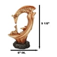 thumbnail image 2 of Ebros 9.5"H Wildlife Safari Giraffe Family Scene Decorative Faux Wood Figurine, 2 of 9