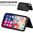 thumbnail image 4 of Iphone Xs funda de la carpeta del iPhone X con el titular de la tarjeta, cierre magnético doble Afortunado Sencillez, 4 of 5