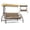 Khaki, variant on Outdoor Waterproof Porch Swing Cushion Replacement, Thicken Fade Resistant Swing Cushions with Backrest & Ties