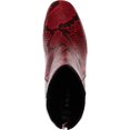 thumbnail image 2 of Aqua Womens Soren Leather Block Heel Ankle Boots Red 8 Medium (B,M), 2 of 3