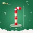 thumbnail image 2 of Christmas Cat Scratching Post, Cute Candy Cane Cat Scratcher with Sisal Scratching Post & Soft Plushy Covering for Indoor Cats, 2 of 9
