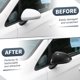 thumbnail image 3 of Reemplazo de tapa de espejo retrovisor lateral izquierdo y derecho de fibra de carbono negra para Vauxhall/Opel Corsa D Corsa E 2006-2019, no para espejos con luz de señal de giro, 3 of 7