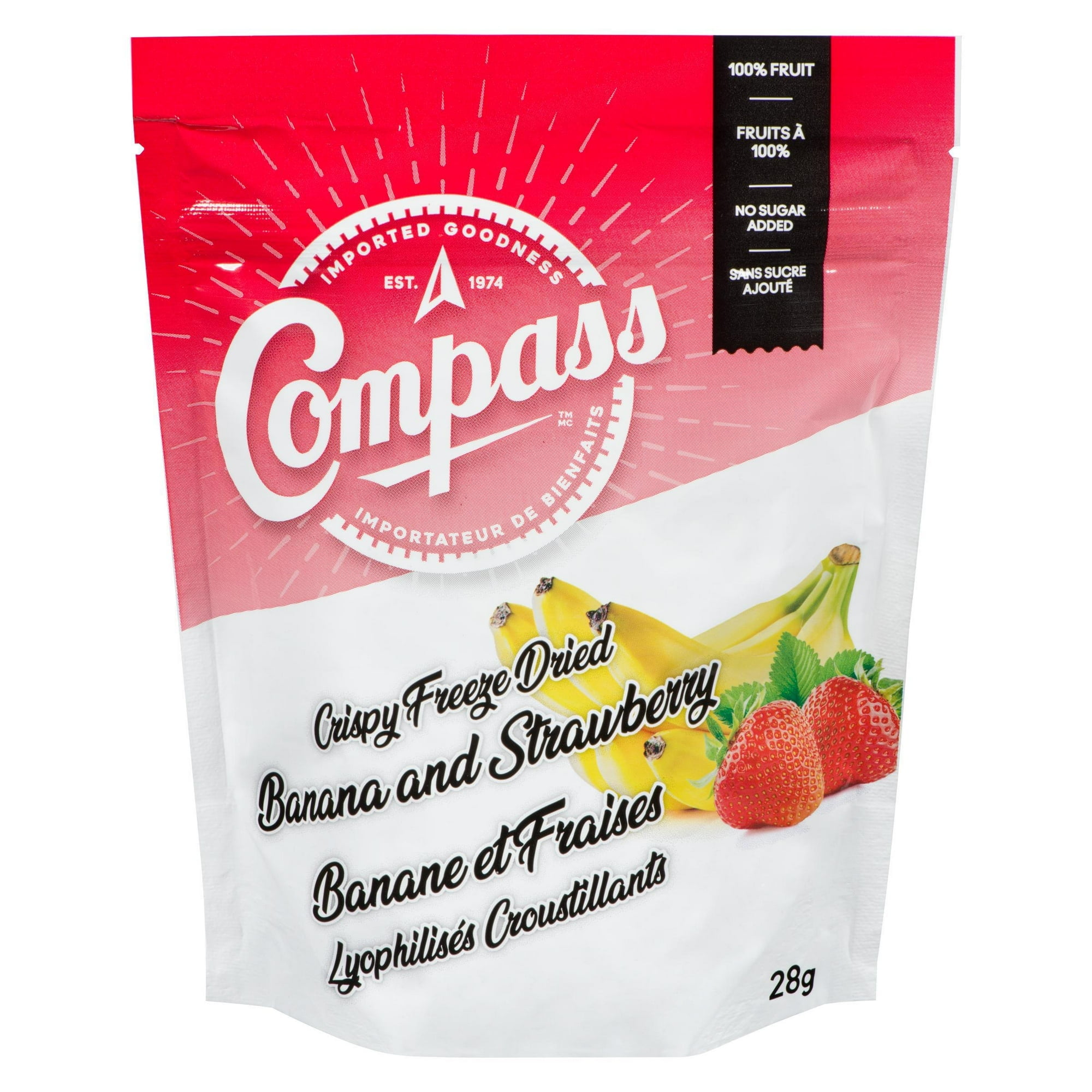 Compass Freeze Dried Banana Strawberry Blend