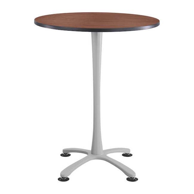 Safco 2482CYSL Cha-Cha X Base Round Bistro-Height Table, Cherry ...