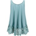 thumbnail image 2 of HSHDLDF Plus Size Swing Lace Flowy Tank Top for Women, 2 of 4
