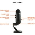 thumbnail image 2 of Restored Blue Microphones Yeti USB Microphone - Blackout Edition (Refurbished), 2 of 8