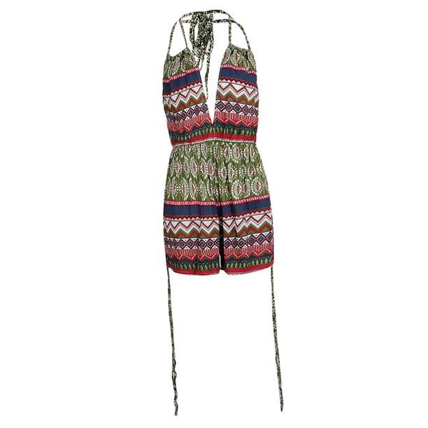 Traje de baño de una pieza Vintage Boho Sunnimix Bikini Azul S