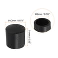 thumbnail image 2 of Uxcell Door Stop Bumper Tips 64Pcs Rubber Door Stopper Tips Caps Silicone Bumper Replacement Ends Black, 2 of 5