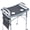 Gray, variant on Soaids Mobility Walker Tray for Seniors with Pouch and Non-Slip Pad, Lightweight Durable Food & Drink Table, Compatible with 10210-1 Model Walker
