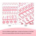 thumbnail image 4 of Cartas de tablero de fieltro, 510 caracteres, letras de 3/4" en rosa, números y símbolos para tableros de mensajes de plástico intercambiables 3Pcs, 4 of 6