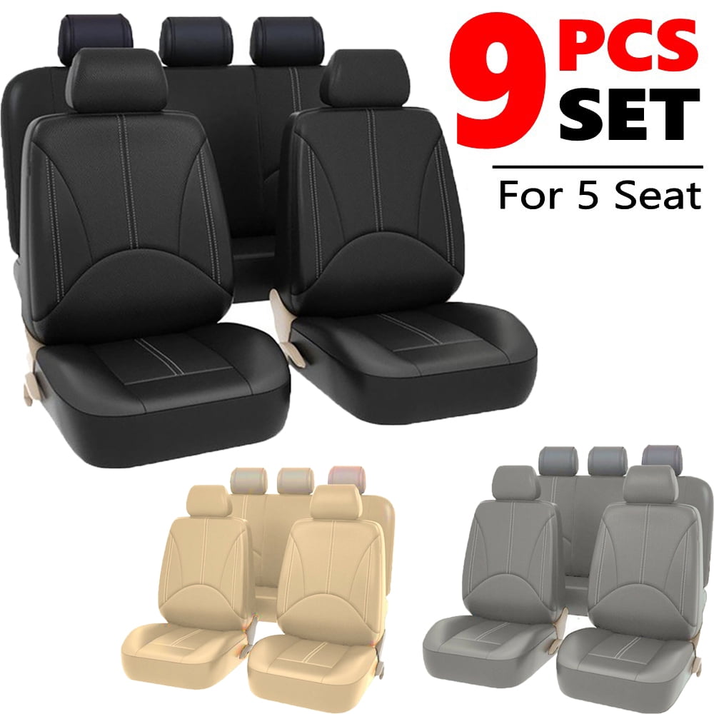 Universal Car Full Set Waterproof Car Seat Protector Cushions Front