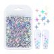 thumbnail image 1 of bolsa de decoraciones románticas para uñas con lentejuelas y estrellas de 4 mm + 2,5 mm para mujer, 1 of 3