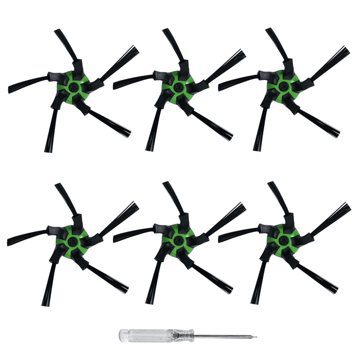 8 Side Brushes + Screws For IRobot Roomba 500 600 700 Series – White