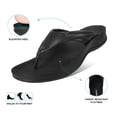 thumbnail image 4 of AEROTHOTIC Arch Supportive Strappy Orthotic Comfortable Flip Flops Cushion Soft Toe Post Non-Slip Summer Casual Travel Walking Thong Sandals Women Beach Essentials, 4 of 6