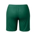 thumbnail image 4 of Womens Bermuda Shorts Drawstring Color Waist Comfy Solid Elastic Pants Trendy Casual Shorts with Pockets XS-3XL, 4 of 4