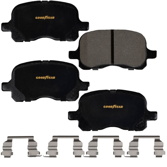 Goodyear Brakes GYD741 Premium Ceramic Automotive Front Disc Brake Pads Set