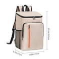 thumbnail image 4 of Cooler Backpack, Large Capacity Insulated Lunch Bag with Bottle Holders, Portable Food Storage Backpack for Daily Travel Office Car Picnic Camping and Outdoor Activities, 4 of 7
