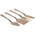 thumbnail image 3 of Wild Eye Set of 4 Rose Gold Stainless Steel Modern Style Cheese Knives 5.25", 3 of 5