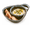 Olive Green, variant on Soup and Sandwich Bowl, Ceramic Divided Party Bowls with Bread Holder & Side Compartment, 1 Piece
