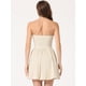 thumbnail image 4 of Disfraz de navidad Fiesde las mujeres sin tirantes con cremalleexpuessólido mini vestido de tubo acampanado Albaricoque M, 4 of 6