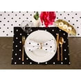 thumbnail image 3 of DII 18x18" Printed Polka Dot Cotton Napkin, Pack of 4, Perfect for Dining Room, Holiday Parties, and Everyday Use - White Base Black Dots, 3 of 10