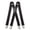 Black, variant on KAMBERFT Heavy Duty Black Suspenders for Men with 4 Strong Metal Clips, 1.5 inch Wide