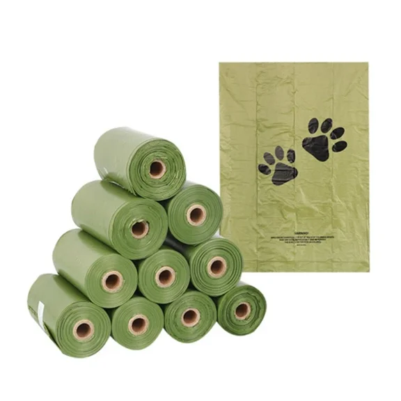 Dog Poop Bags with Dispenser, Thick Doggy Waste Bag Refill Rolls, 120 Pet Waste Bags, Doggie Poop Bags, Biodegradable Bags for Poop