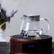 thumbnail image 2 of 2X Cafetera Resistente Al , Cafetera para Preparar una Mano, Cubierta de Acero, Cafetera para Compartir Transparente, Cafetera de Vidrio con Asa, 2 of 4