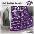 thumbnail image 3 of 70th Birthday Gifts for Women Blanket, Happy 70th Birthday Decorations for Women Throw Blanket 1953 Birthday Gifts for 70 Year Old Woman Blankets Throws, 70th Birthday Gifts Ideas, 3 of 7
