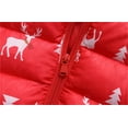 thumbnail image 5 of Zshosam Toddler Winter Coat Winter Down Coats for Kids Baby Boys Girls Light Puffer Padded Jacket Hoods Infant Windproof Toddler Clothes Size 12 18 Months,(Red 12-18 Months), 5 of 8