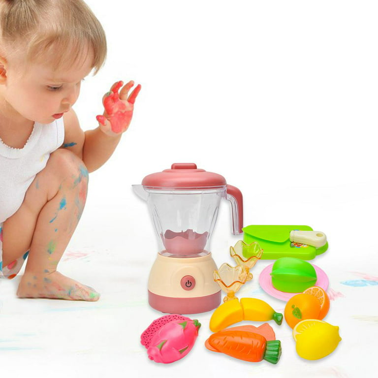 HESLAND Kids Blender Toy Mini Tiny Play Kitchen Appliance Juicer Pretend  Toys Unisex Age 3-8