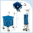 thumbnail image 4 of Costway Chariot Utilitaire Pliant avec Sac en Toile Amovible Résistant à l'Eau Bleu, 4 of 10