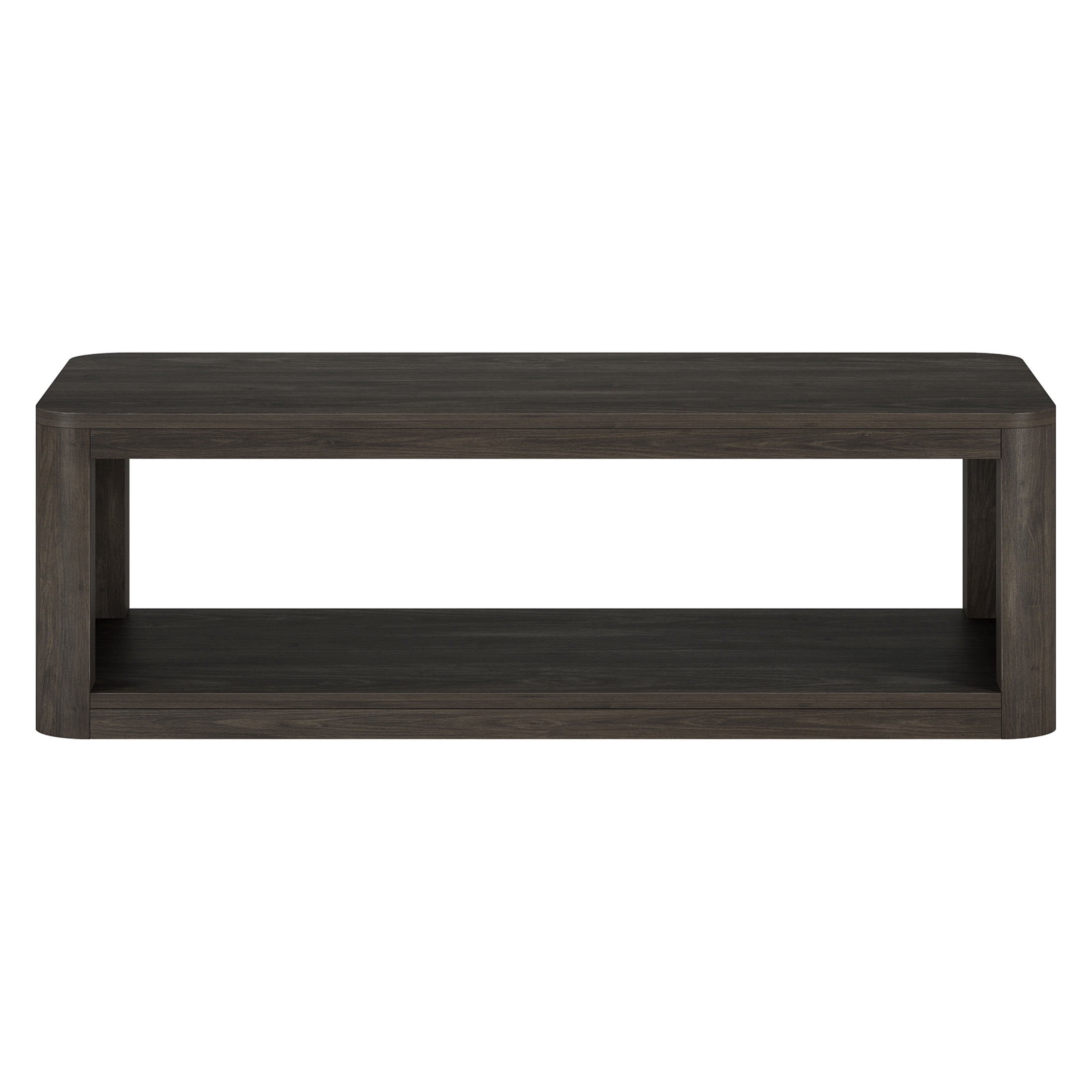 Evelyn&Zoe Modern/Contemporary 47" Wide Alder Brown Coffee Table