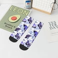 thumbnail image 7 of Rateoe Butterflies Pattern Quarter Crew Socks,Toe Seamed Ankle Socks,Cotton Cushioned Breathable Athletic Crew Sports Socks, 7 of 7