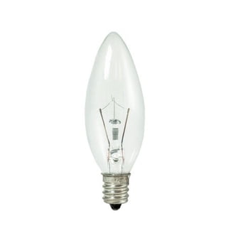Bulbrite 35-Pack 40 Watt Clear Incandescent Light Bulbs – Torpedo Shape, Candelabra Base