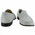 thumbnail image 3 of Donald J. Pliner Mens Naper-23 Suede Penny Loafer Shoe, White, US 8.5, 3 of 3